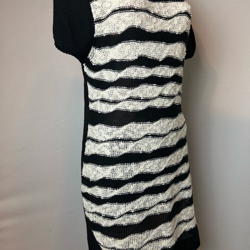 Extra Touch Blue Puff Sleeve Sheath Mini Dress - Picture 6 of 10